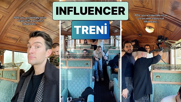 Fotoğraf Çekilmek İçin Bir Trene Binen Influencer Trendeki Herkesin Influencer Olduğunu Farketti