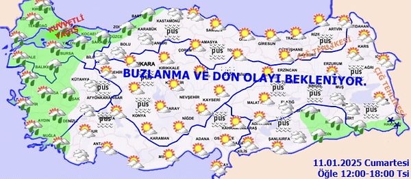 Yağışların, İstanbul, Kocaeli, Yalova, Tekirdağ ve Kırklareli çevreleri ile Çanakkale ve Balıkesir’in kuzey kesimlerinde yer yer kuvvetli olması bekleniyor.