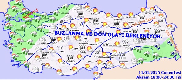 Buzlanma ve çığ uyarısı!