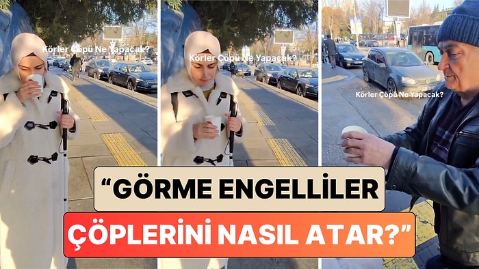 Görme Engelli Bir Çift Uygulamalı Olarak Gösterdi: Görme Engelliler Dışarda Çöplerini Nasıl Atar?