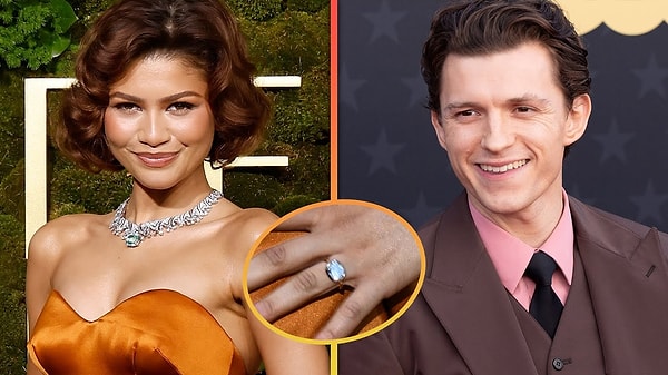 At the recent Golden Globe Awards, Zendaya's engagement ring caught attention. The fact that the ring stood out on its own, separate from her other jewelry, raised questions about whether it might be an engagement ring.👇