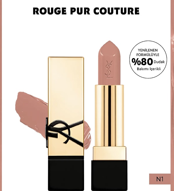 11. Yves Saint Laurent Rouge Pur Couture Ruj N1