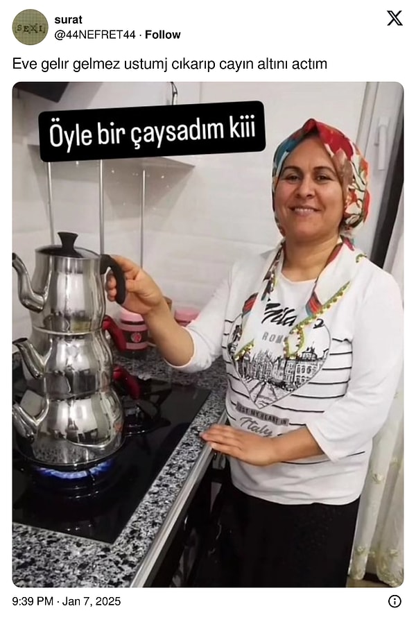 Bizim çay sevgisi;