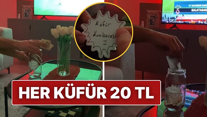 Maç İzlerken Küfür Eden Eşi İçin Dahice Bir Çözüm Üreten Kadın 'Küfür Kumbarası' Yaptı