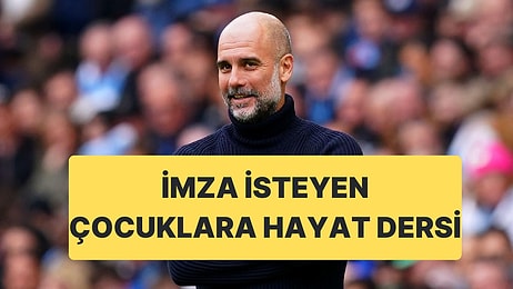 Çocuklar Pep Guardiola'dan İmza İstediklerine Pişman Oldular