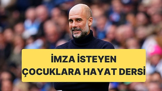 Çocuklar Pep Guardiola'dan İmza İstediklerine Pişman Oldular