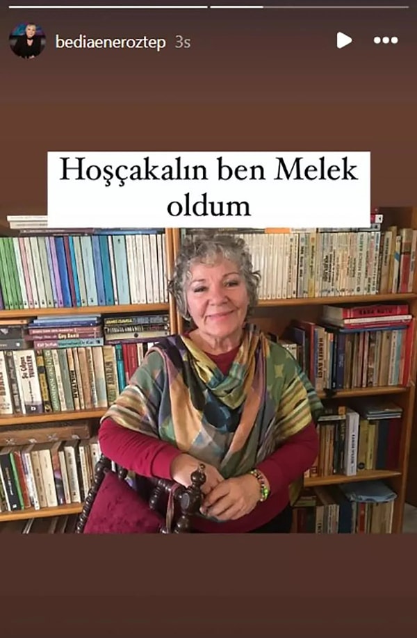 Usta oyuncunun sosyal medya hesabından yapılan 'Hoş çakalın ben melek oldum' paylaşımı sevenlerini yasa boğdu.