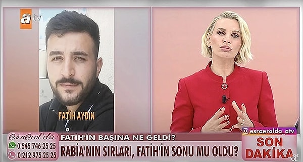 Esra Erol, Fatih ile ilgili hafta sonu sosyal medyada dolaşan haberler hakkında dünkü yayınında konuştu.