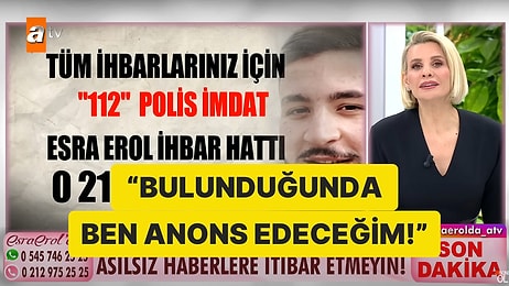 Esra Erol, Fatih Aydın ile İlgili Yayılan Yalan Haberlere Tepki Gösterdi: "Bulunduğunda Ben Anons Edeceğim!"