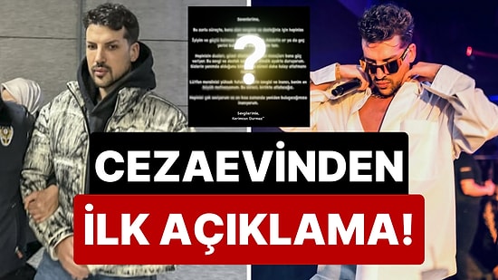 Yasa Dışı Bahis Reklamı Suçlamasıyla Tutuklanmıştı: Cezaevindeki Kerimcan Durmaz'dan İlk Açıklama!