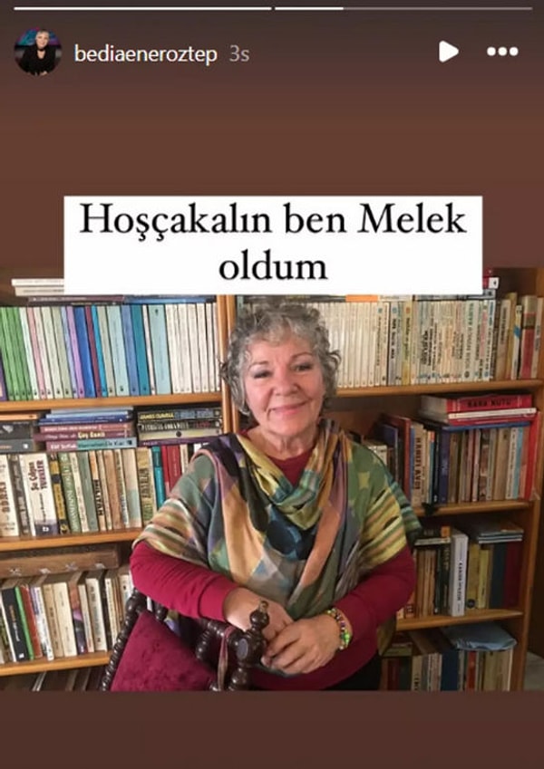 Usta oyuncu Öztep’in vefatını ise oğlu, sosyal medya hesabından “Hoşçakalın Ben melek oldum” notuyla duyurdu.