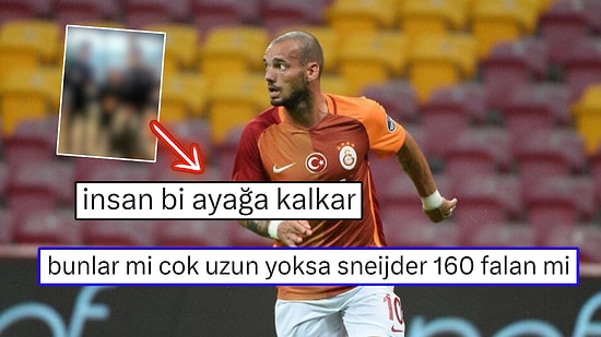 Voleybolcularla Fotoğraf Çektiren Galatasaray'ın Eski Yıldızı Sneijder'in Boyu Kafaları Karıştırdı