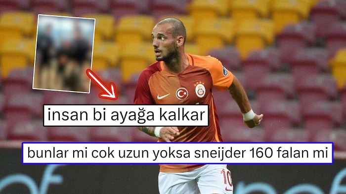 Voleybolcularla Fotoğraf Çektiren Galatasaray'ın Eski Yıldızı Sneijder'in Boyu Kafaları Karıştırdı