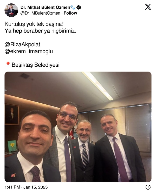 Eyüpsultan Belediye Başkanı Mithat Bülent Özmen 👇