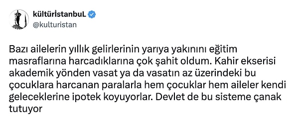 Ailelerin geleceklerini riske attığını düşünenler...