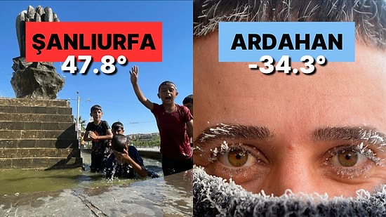 Şanlıurfa ve Ardahan Arasındaki Sıcaklık Farkı 82 Derece Oldu