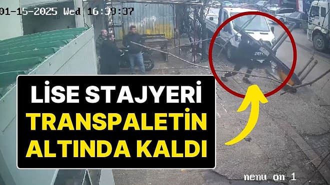 Lise Stajyeri ‘Alanı Dışında’ Görevlendirildi, Transpaletin Altında Kaldı