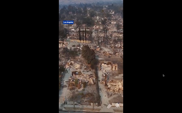 Los Angeles'ın son durumu çekilen videolar ile gösterildi.