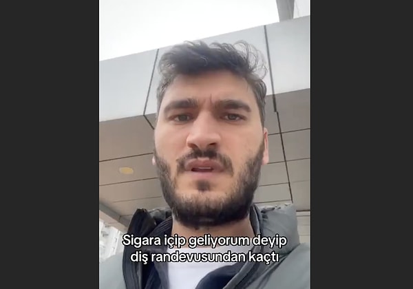 Eşi tedavi olurken, çektiği bir video ile durumu izah eden adamın o anları özellikle dişçi korkusu olanları güldürdü.