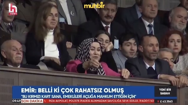 Cumhurbaşkanı Erdoğan'ın CHP hakkında eleştiride bulunduğu sırada bir kadın sözünü keserek "İçki kadehleriyle kurulan partiden hayır gelmez" dedi.