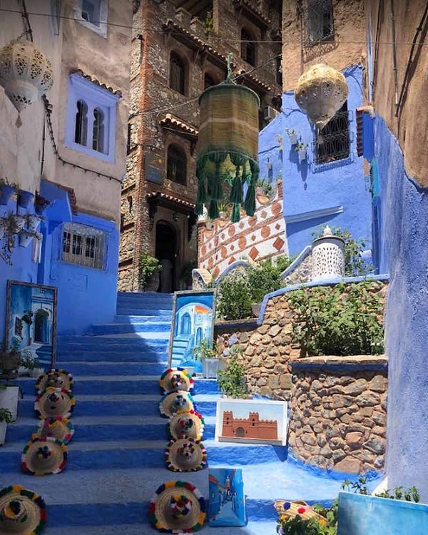 20. Chefchaouen Sokakları, Fas