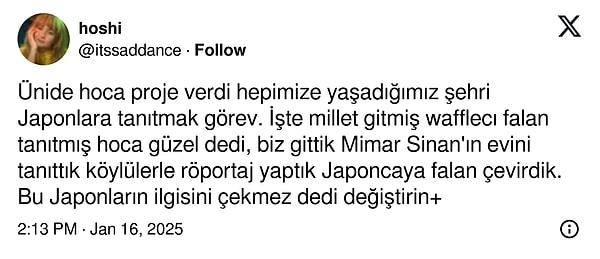 Hoca beğenmemiş ama Japonlar beğenmiş 👇