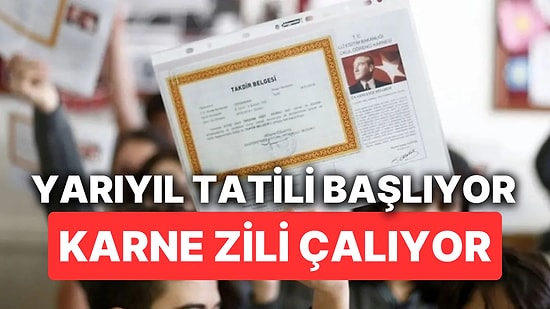 Yarıyıl Tatili Başlıyor! 20 Milyon Öğrenci Bugün Karne Alıyor!