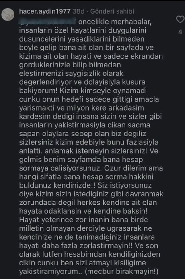 İşte o ekran görüntüsü: