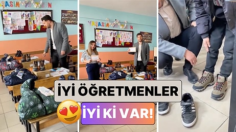 İyi Öğretmenler İyi ki Var: Bir Öğretmen Öğrencilerine Karne ile Birlikte Mont ve Bot Hediye Etti