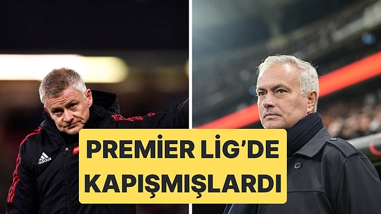 Ole Gunnar Solskjaer ve Jose Mourinho Premier Lig'de Fena Kapışmıştı