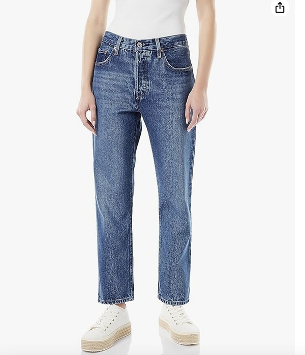 7. Levi's 501 Crop Jeans Kot Pantolon Kadın