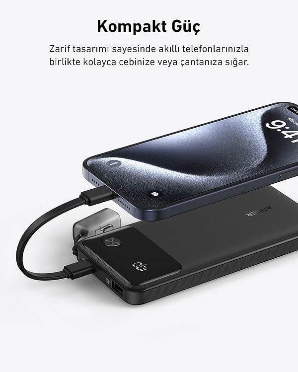 Anker Powerbank 10000mAh Taşınabilir Şarj Cihazı