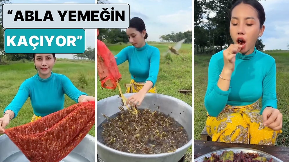 Yemek Hareket Ediyor: Bir Kadın Çekirgelerin Canlı Canlı Pişirildiği Yemeğin Tarifini Paylaştı