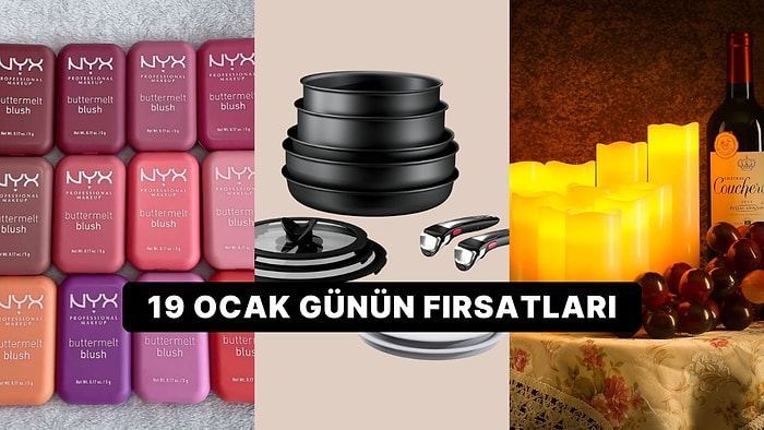 Bugün İndirimde Neler Var? NYX Buttermelt Blush Allık'tan Philips Kazanlı Ütü'ye 19 Ocak 2025 Günün Fırsatları