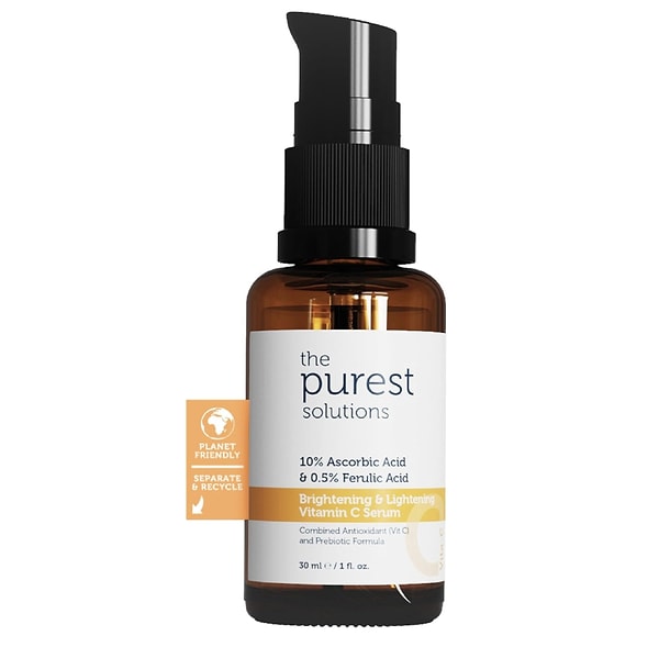 4. The Purest Solutions - C Vitamini Cilt Bakım Serumu (%10 Ascorbic Acid & %0,5 Ferulic Acid)