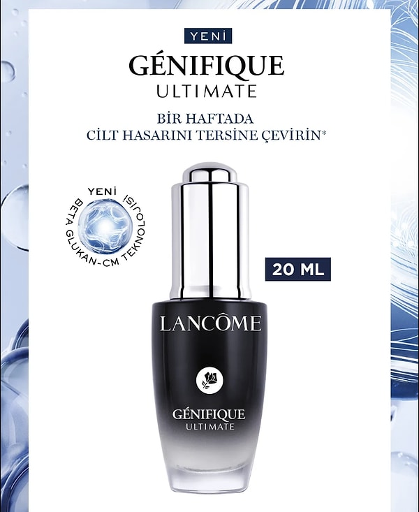 12. Lancome Génifique Ultimate Çift Onarım Sağlayan Yoğunlaştırılmış Serum 20 ml