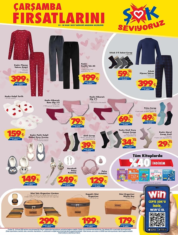 Kadın Kalpli Pijama Takımı 399 TL,