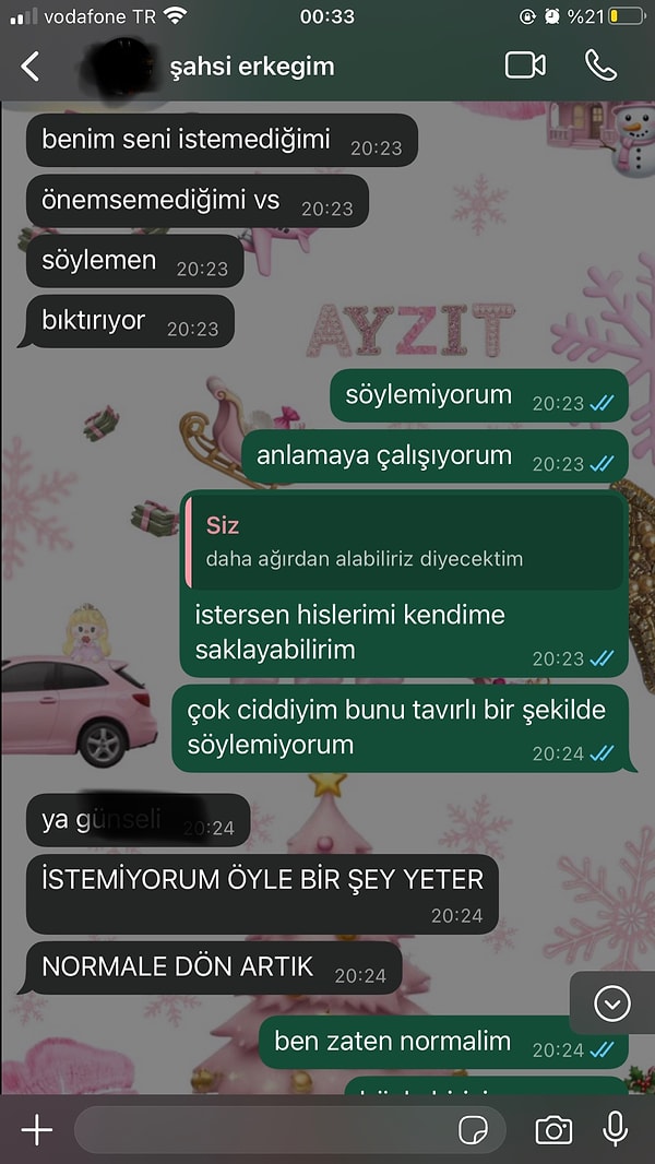 Gönderisinde erkek arkadaşının "yoğun olduğunu" ve kendisine "ilgi göstermediğini" dile getirdi.