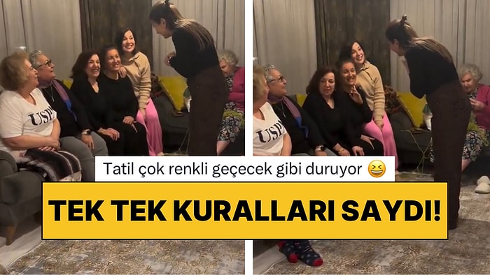 Ailenin Tüm Kadınlarıyla Tatile Çıkmadan Önce Kaosu Önlemek Adına Konuşma Yaptı