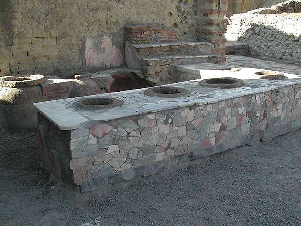 Excavations in Pompeii reveal that fast food culture originated during Ancient Roman times.