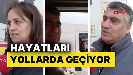 TIR Şoförü Çiftin Hayatı Yollarda Geçiyor: "Bazen Gümrük Kapılarında Denk Geliyoruz"