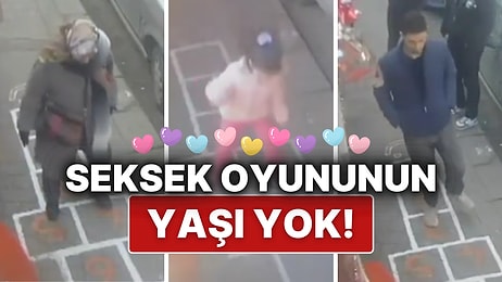 Ankara'da Bir Esnafın Kızına Çizdiği Seksek Oyunu Her Yaştan Kişiyi Çocukluğuna Götürdü