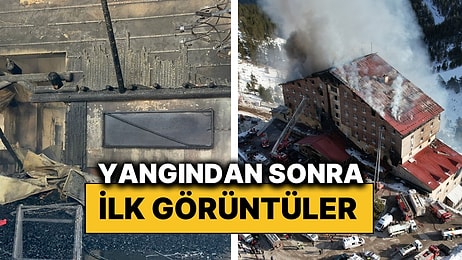 Yangından Sonra İlk Görüntüler: Kartalkaya’daki Otelin İçi ve Havadan Görüntüleri Paylaşıldı