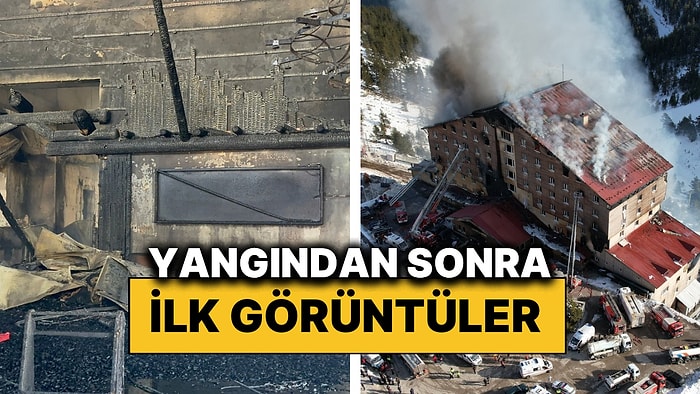 Yangından Sonra İlk Görüntüler: Kartalkaya’daki Otelin İçi ve Havadan Görüntüleri Paylaşıldı