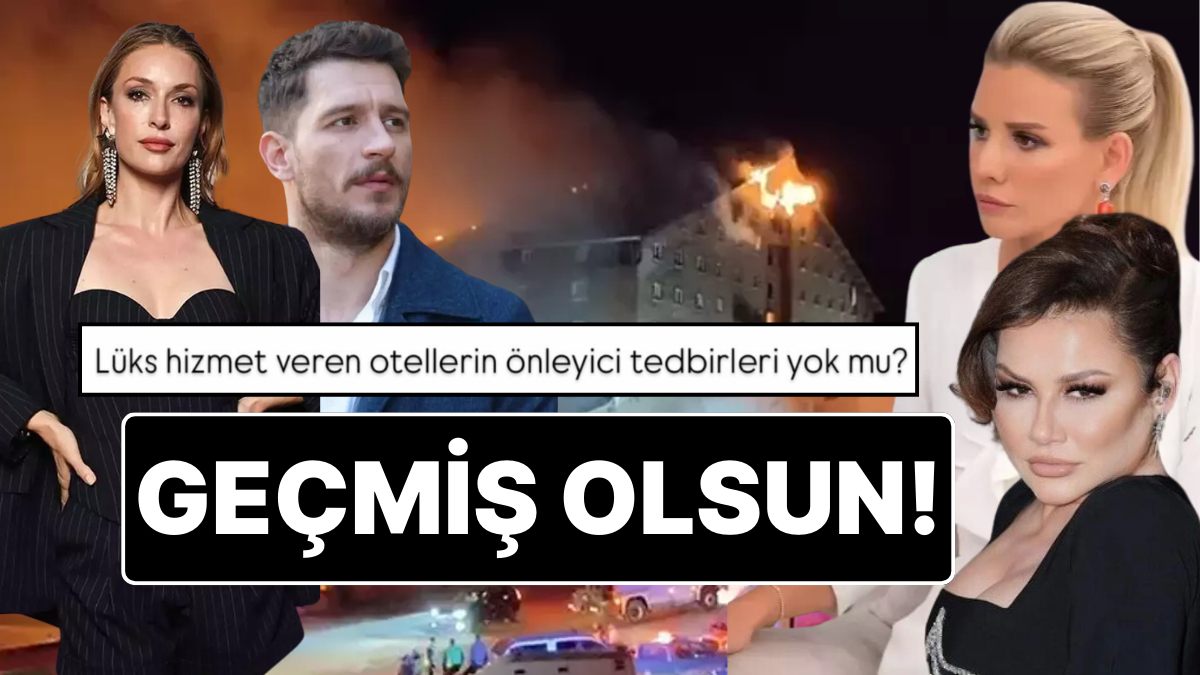 Ünlüler Bolu Kartalkaya'daki Kayak Merkezinde Çıkan Korkunç Otel Yangınına Kayıtsız Kalmadı!