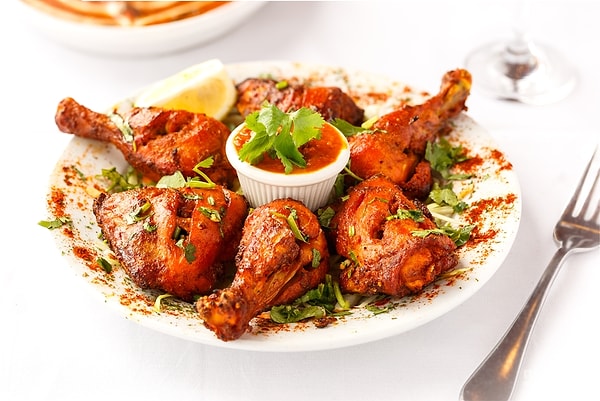 8. Tandoori Tavuk ve Naan Ekmeği