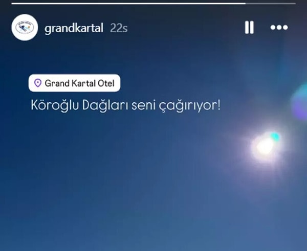 Yangına teslim olan otelin Instagram sayfasında yangından saatler önce yapılan paylaşım dikkat çekti;