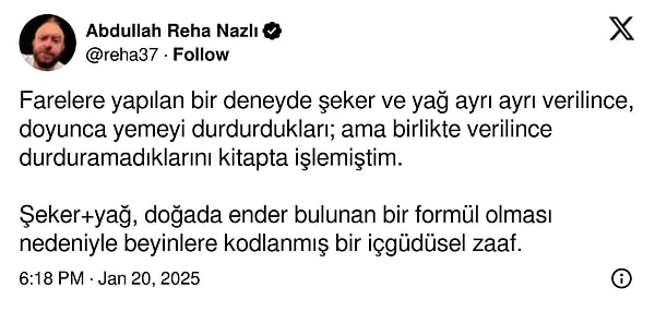 Yazar Abdullah Reha Nazlı, bu zaafın "içgüdüsel" olduğunu vurguladı.