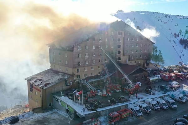 Kartalkaya kayak merkezinde bulunan Grand Kartal Otel'de çıkan yangın sonucu 66 kişi hayatını kaybetmiş, 51 kişi ise yaralanmıştı.