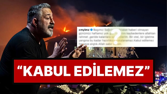 "Felaket Haberi Olmayan Günümüz Yok": Cem Yılmaz'dan Bolu'da Yaşanan Yangın Faciasındaki İhmale Tepki